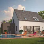 maison et piscine