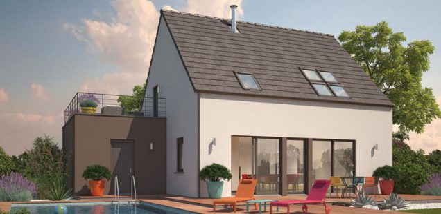 maison et piscine