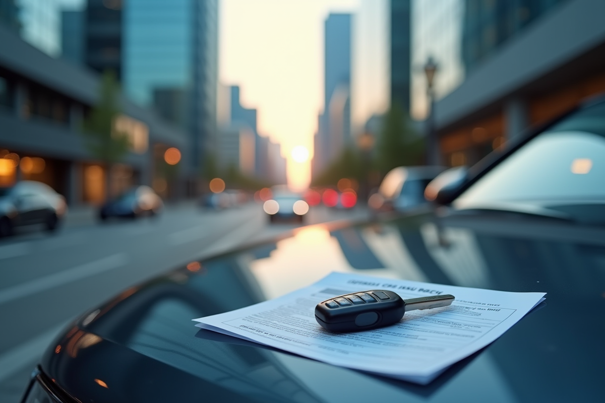 Clés de voiture et papiers d
