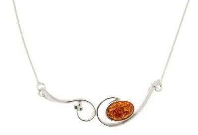 collier argent et ambre Trabbia Vuillermoz