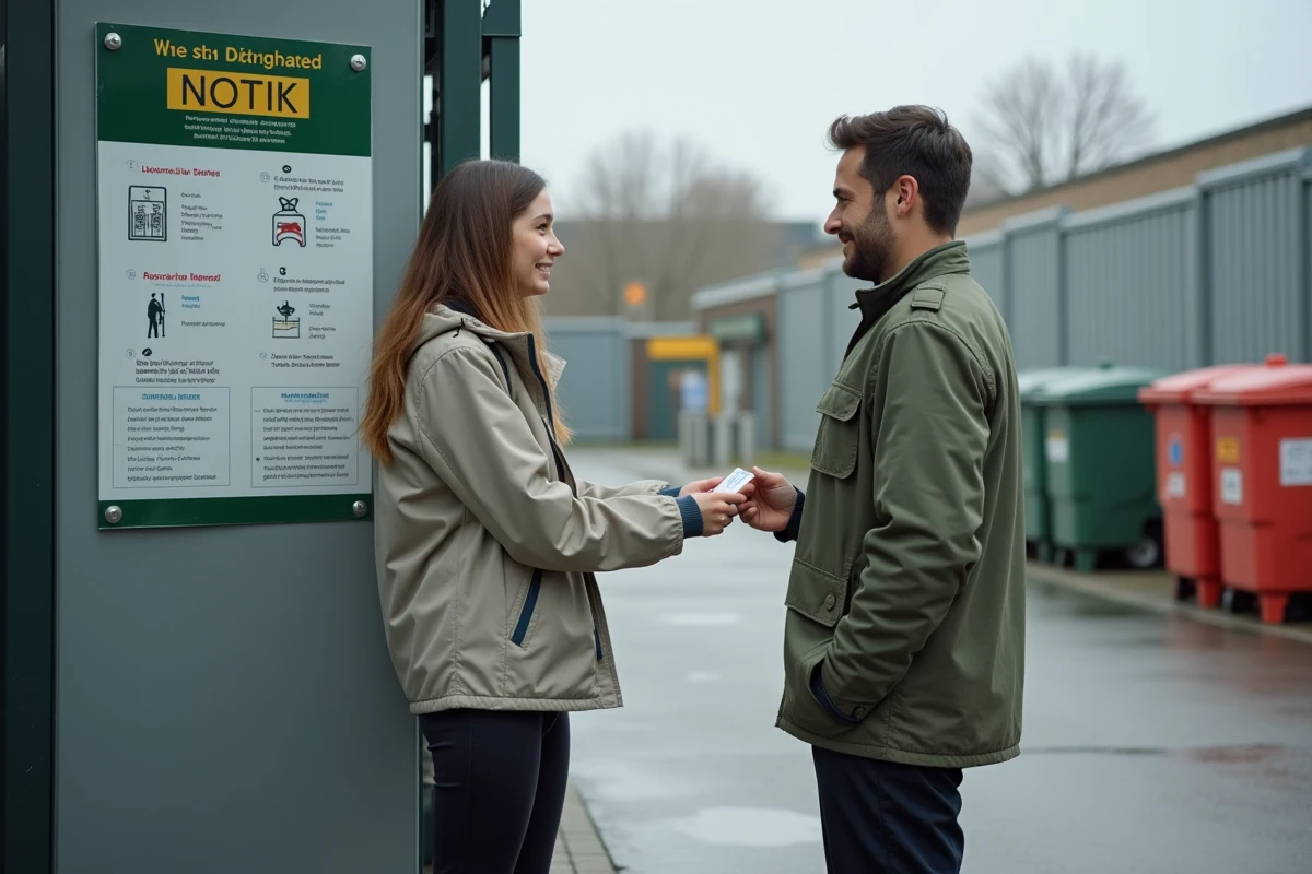 Jeune femme montrant sa carte d