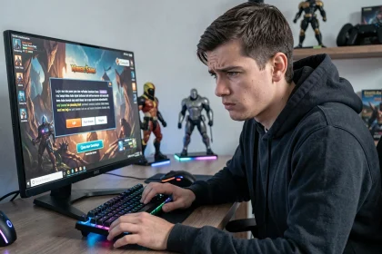 Joueur frustré face à une erreur de connexion sur un MMORPG comme Dofus avec Wukang et Wukin
