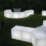 mobiliers lumineux soirée